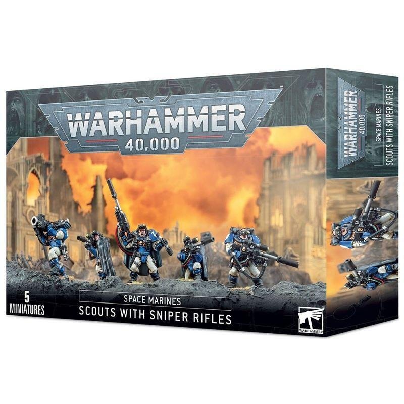 Модел Games Workshop Warhammer 40K - Space Marines Scouts With Sniper ...
