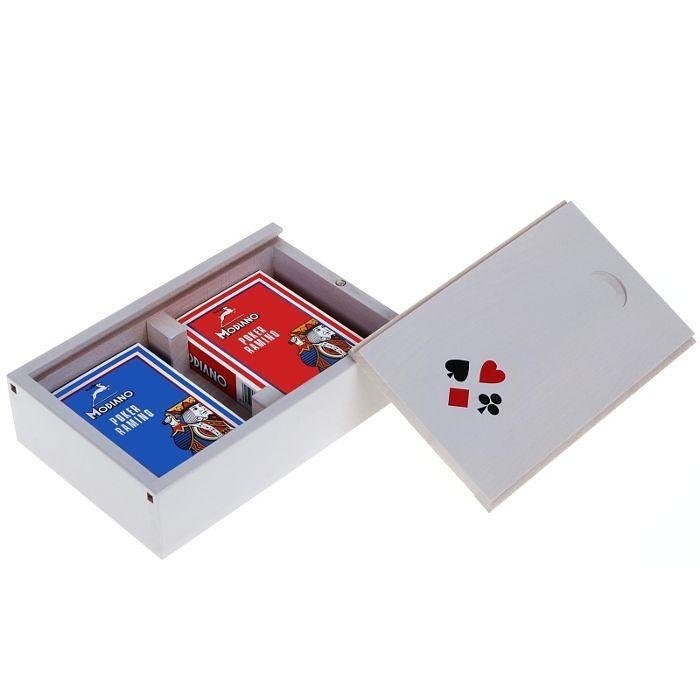 Кутия с карти Modiano, 2x тестета | Tablegames.bg